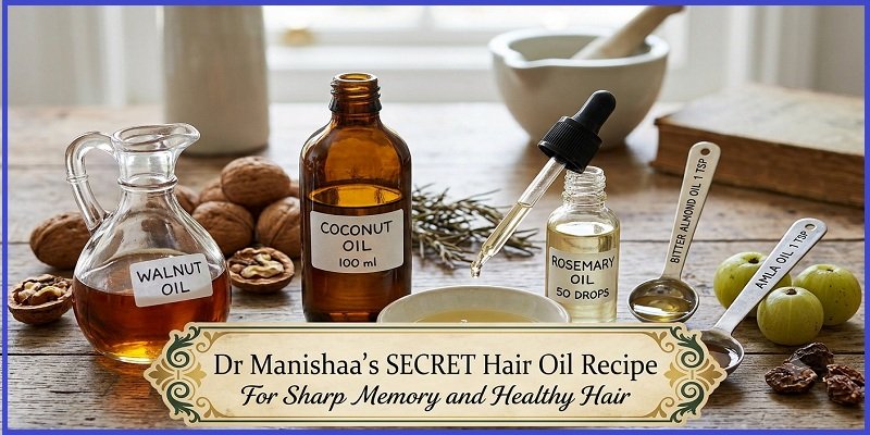 Dr Manishaa SECRET Hair Oil Recipe For Sharp Memory and Healthy Hair